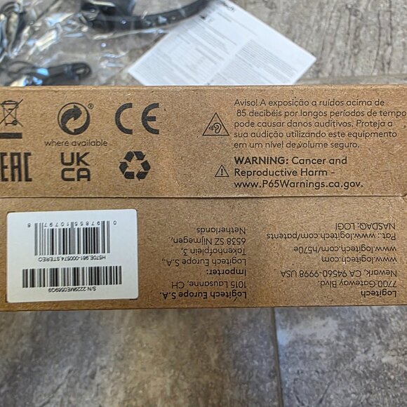 Logitech Headphones Stereo H570e USB Microphone - Picture 5 of 7